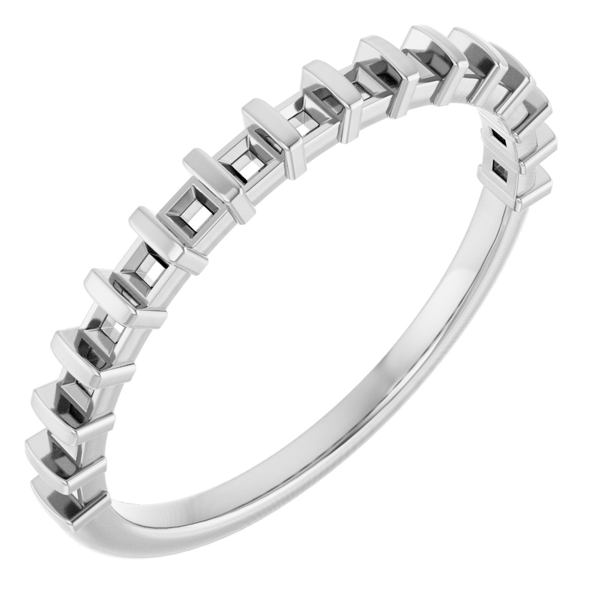 14K White .5 CTW Diamond Anniversary Band Ref 14030163