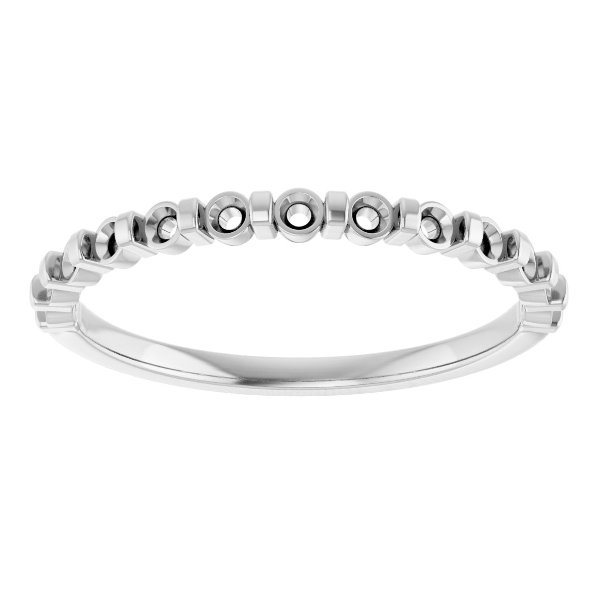 14K White 3/8 CTW Diamond Anniversary Band 