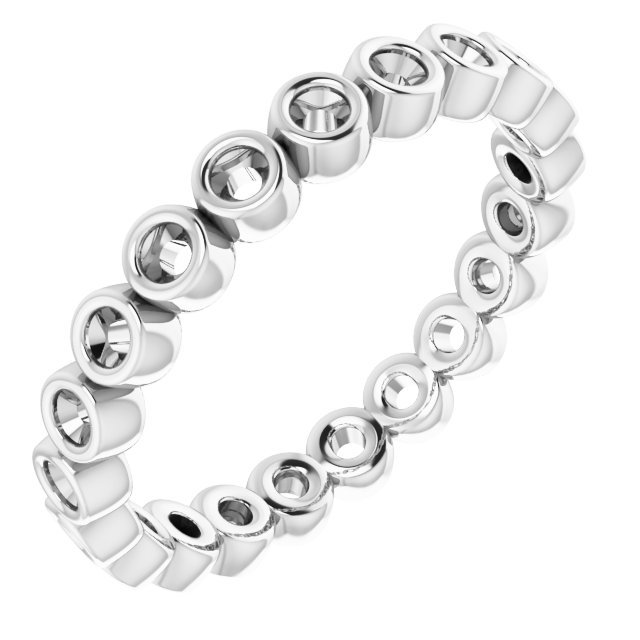 14K White .33 CTW Diamond Eternity Band Ref 14030544