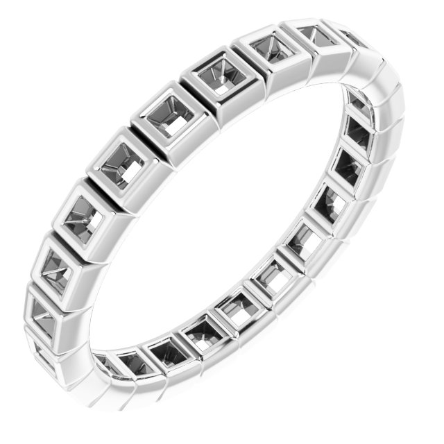 14K White .33 CTW Diamond Eternity Band Ref 14030568