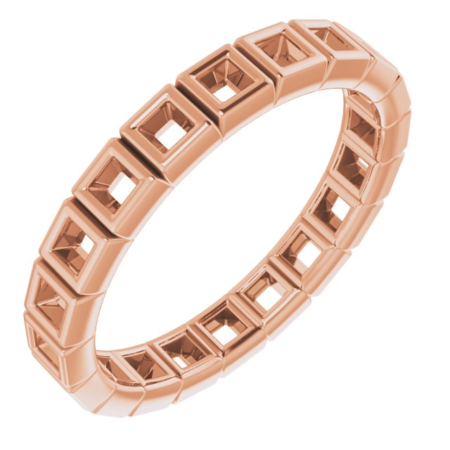 14K Rose .50 CTW Diamond Eternity Band Ref 14030571