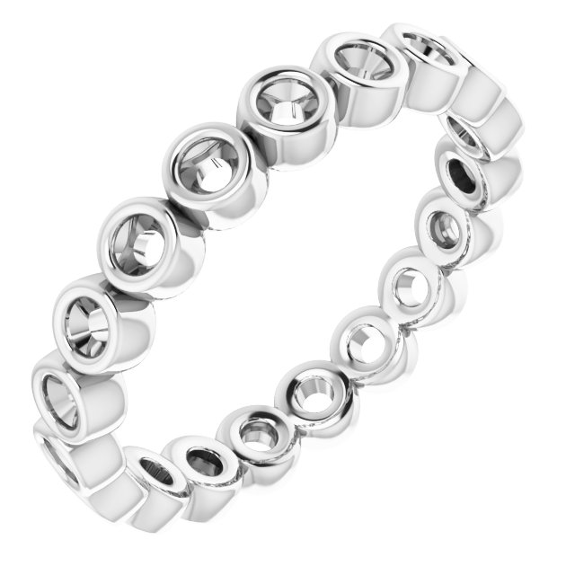 14K White .375 CTW Diamond Eternity Band Ref 14030548