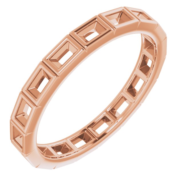 14K Rose .33 CTW Diamond Eternity Band Ref 14598694