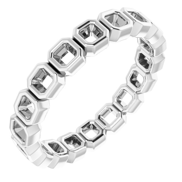 14K White .90 CTW Diamond Eternity Band Ref 14598595