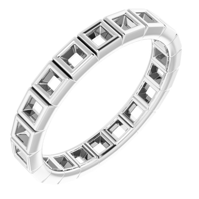 14K White .625 CTW Diamond Eternity Band Ref 14598611