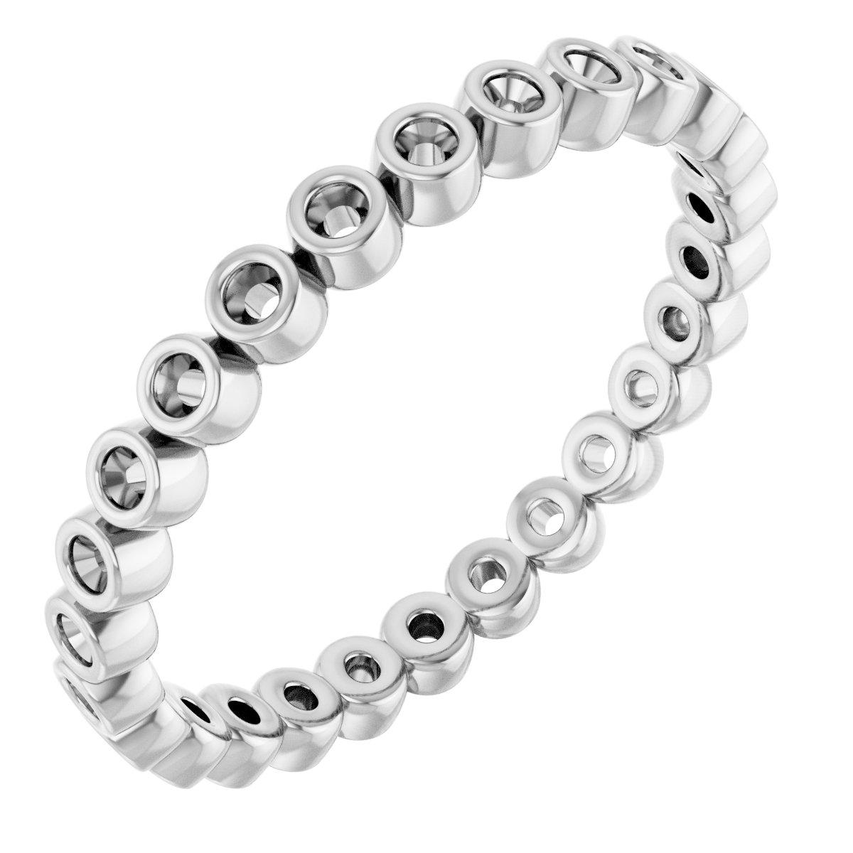Bezel-Set Eternity Band