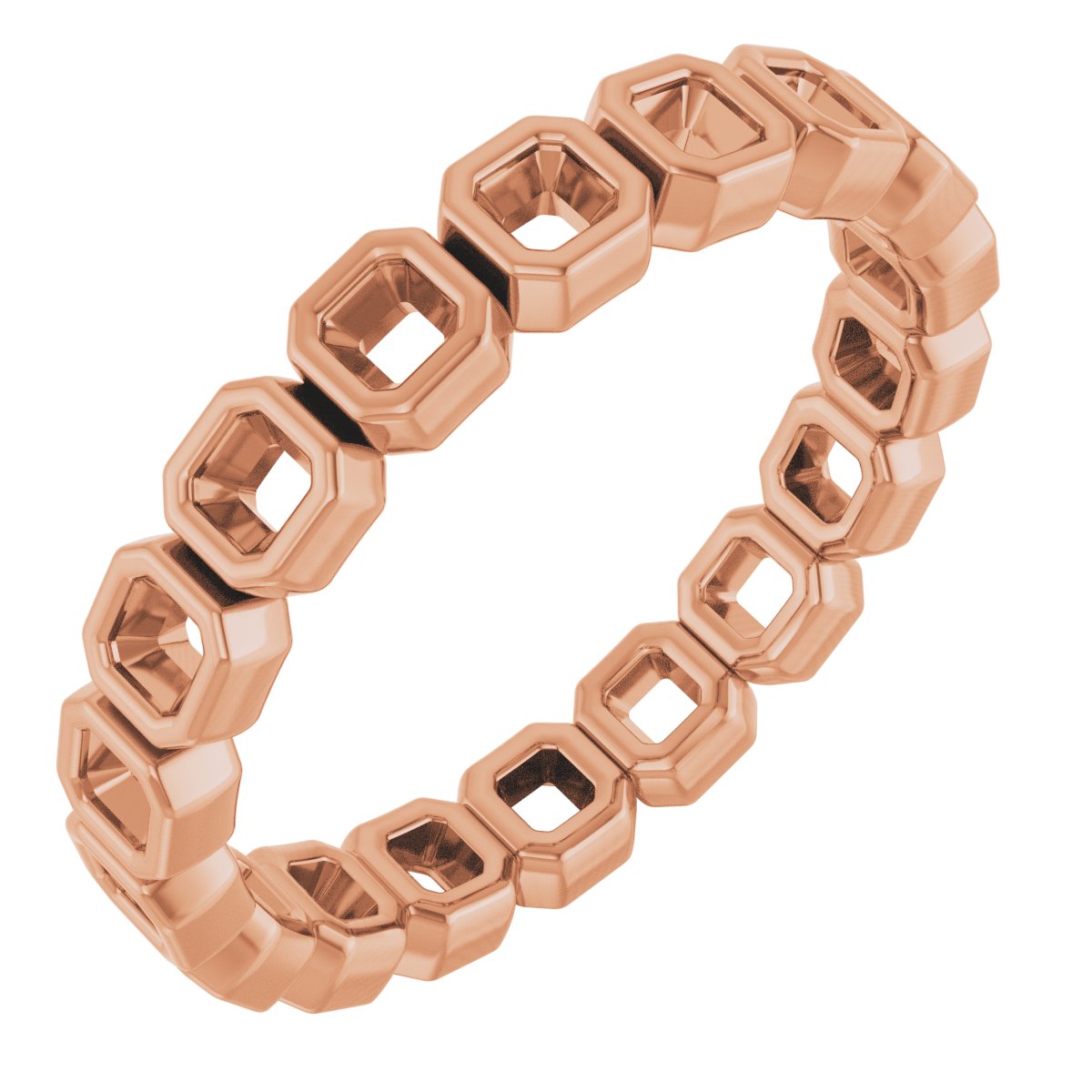 14K Rose .90 CTW Diamond Eternity Band Ref 14030519