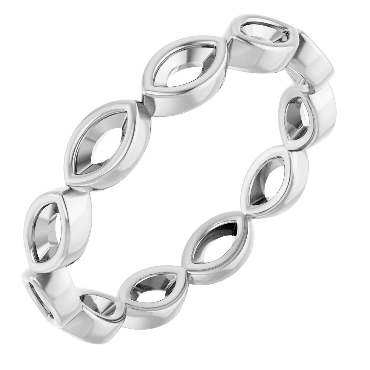 Bezel-Set Eternity Band