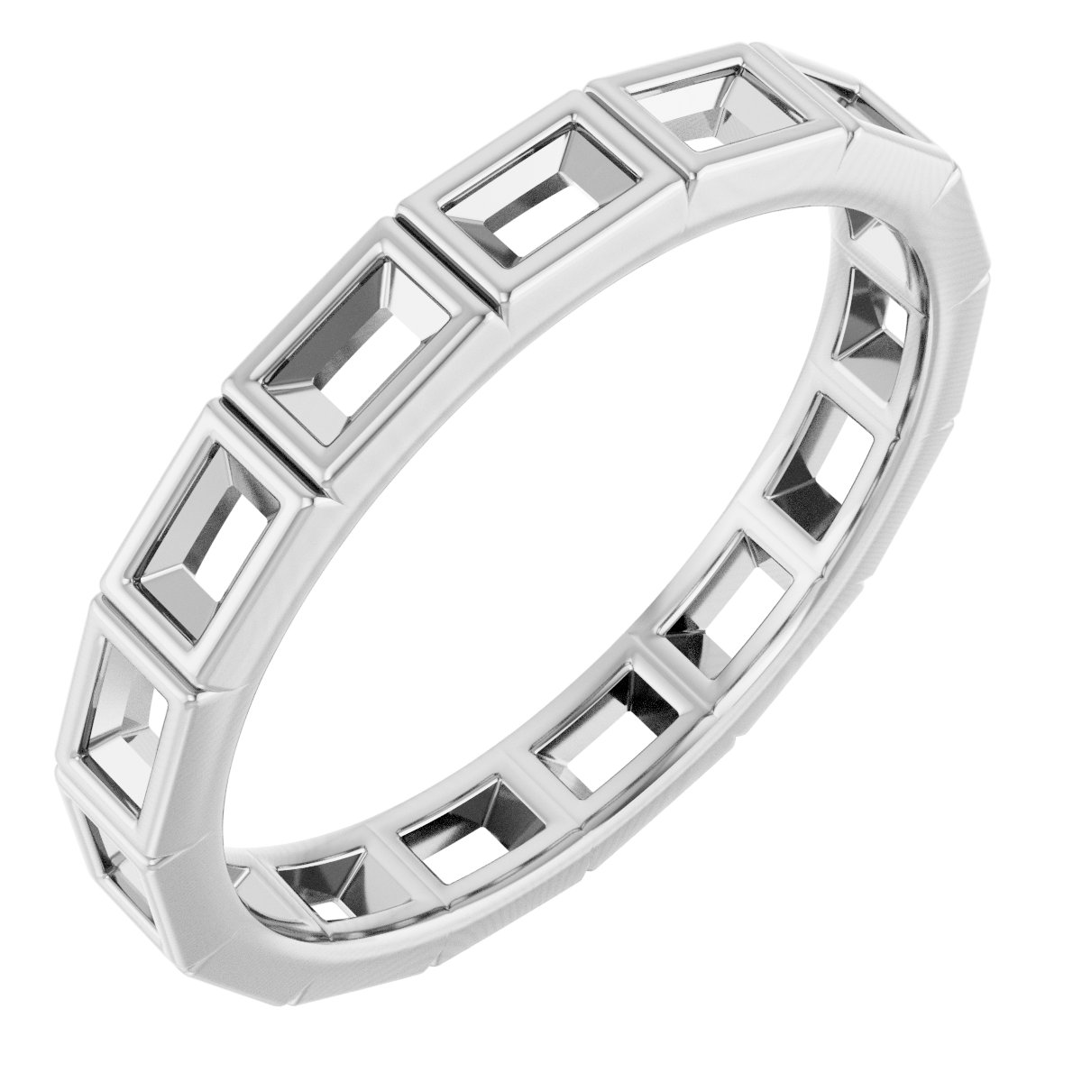 Bezel-Set Eternity Band