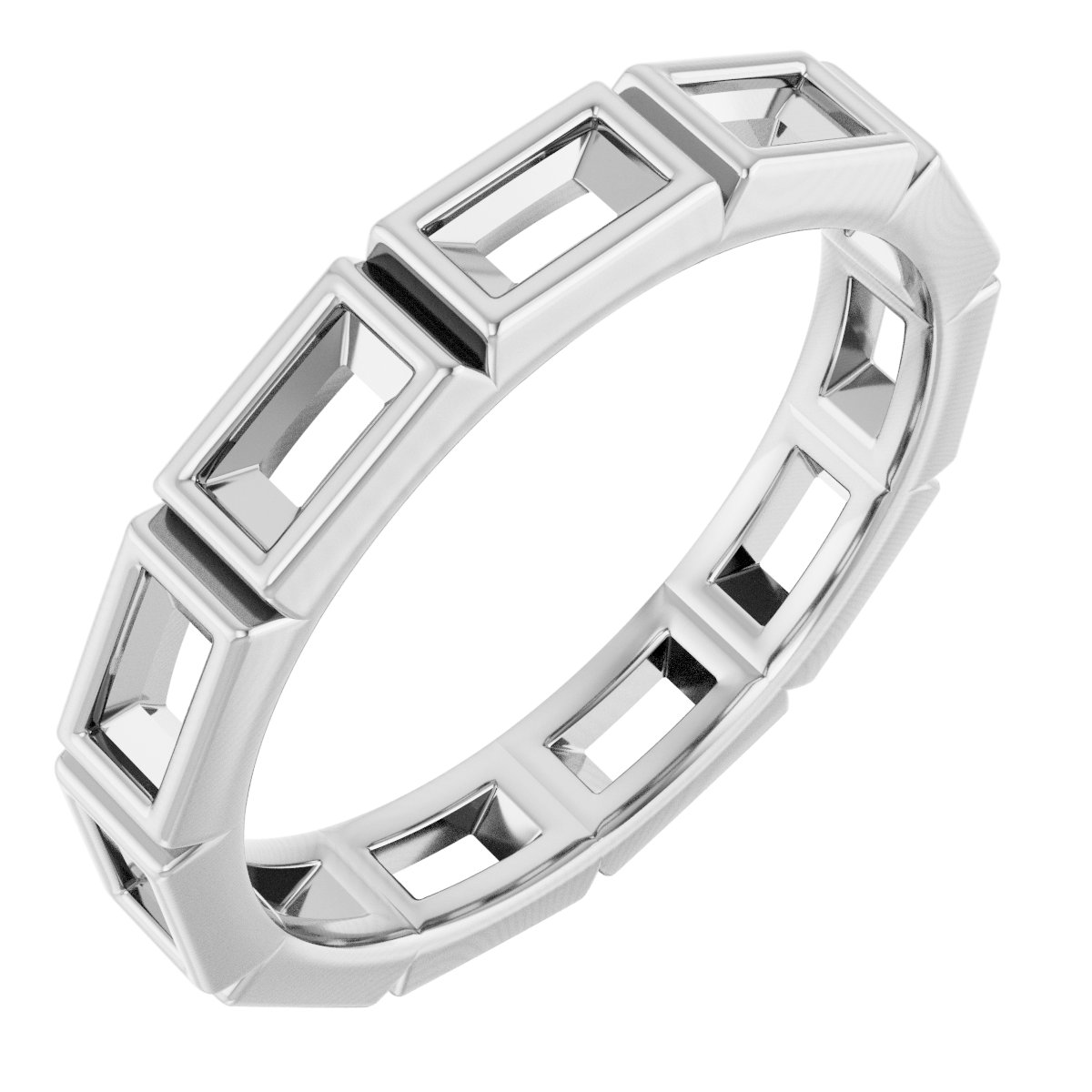 14K White 1 CTW Diamond Eternity Band Ref 14598867