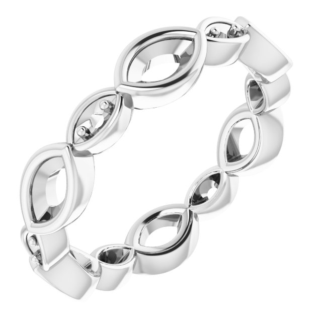 Accented Bezel-Set Eternity Band