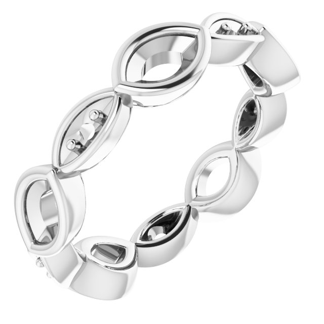 Accented Bezel-Set Eternity Band