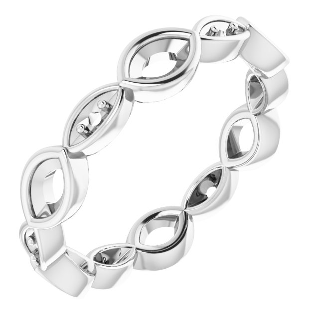 Accented Bezel-Set Eternity Band