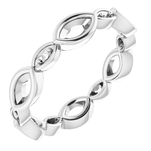 Accented Bezel-Set Eternity Band