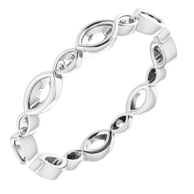 Accented Bezel-Set Eternity Band