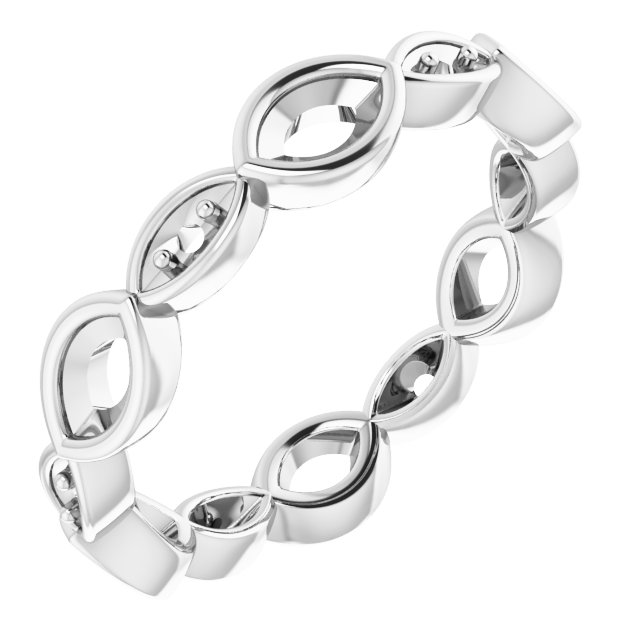 Accented Bezel-Set Eternity Band