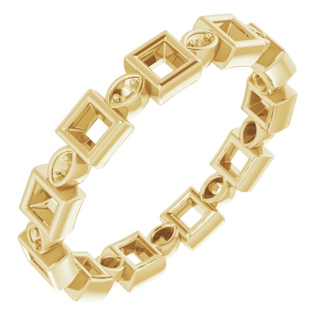 14K Yellow .75 CTW Diamond Eternity Band Ref 14029944