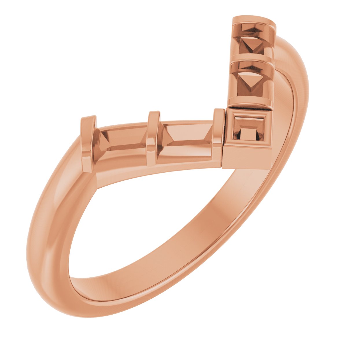 14K Rose .33 CTW Diamond Contour Band Ref 14037939