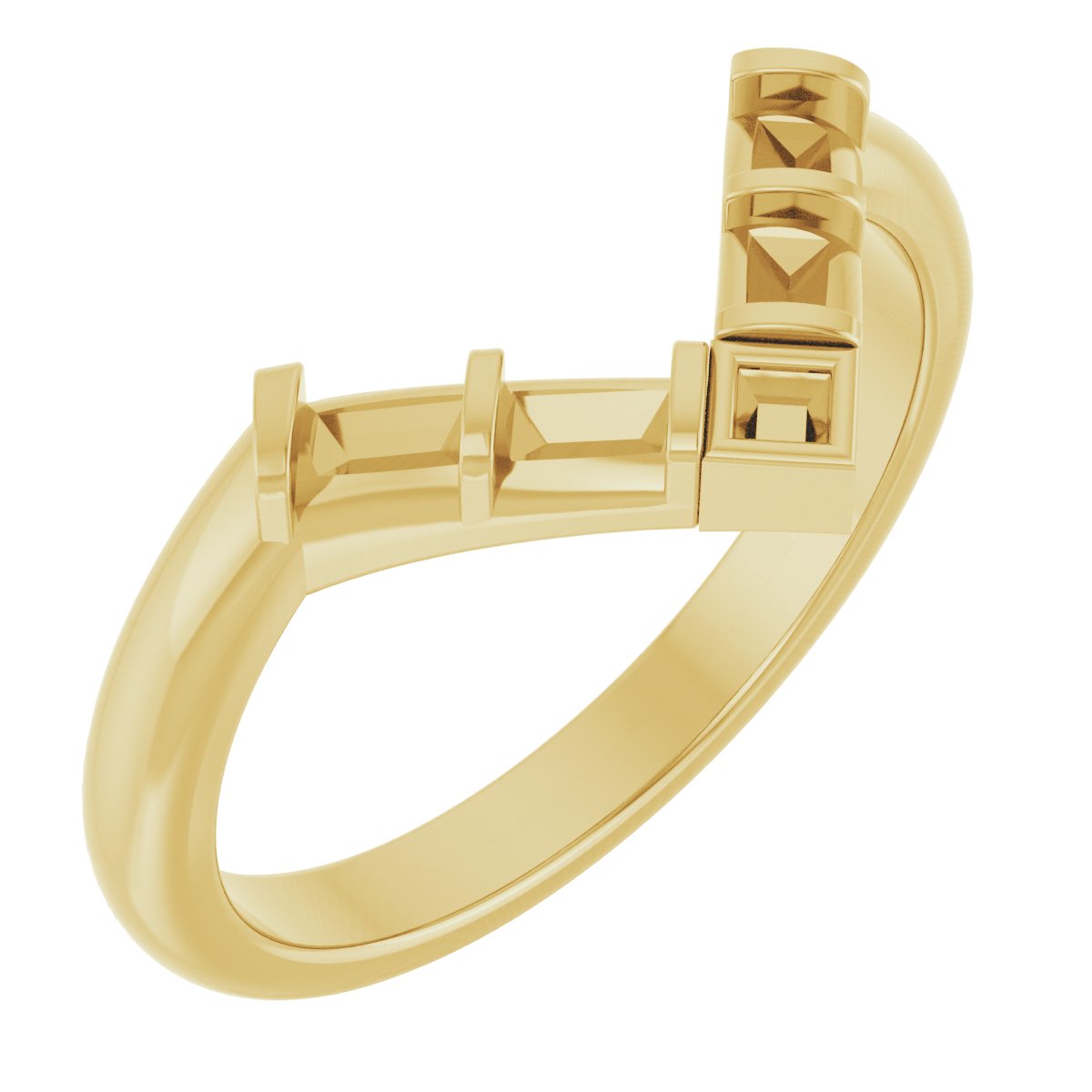 14K Yellow .33 CTW Diamond Contour Band Ref 14037938