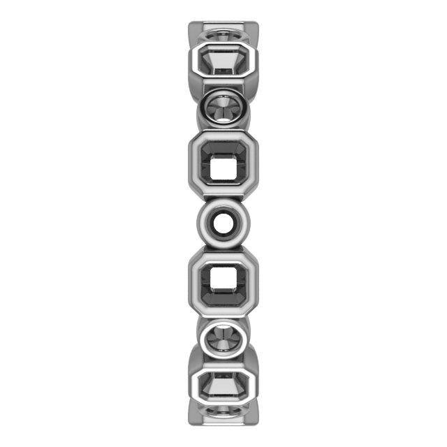 5x3 mm Emerald Eternity Band Mounting view 4