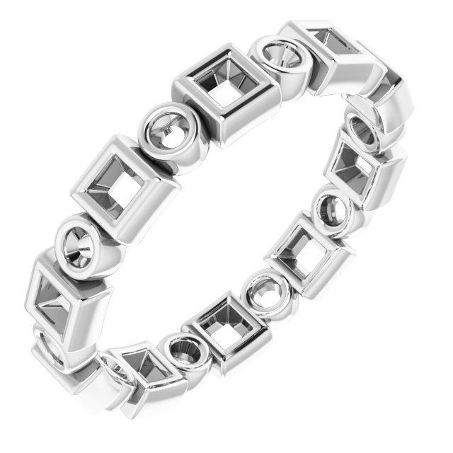 Bezel-Set Eternity Band
