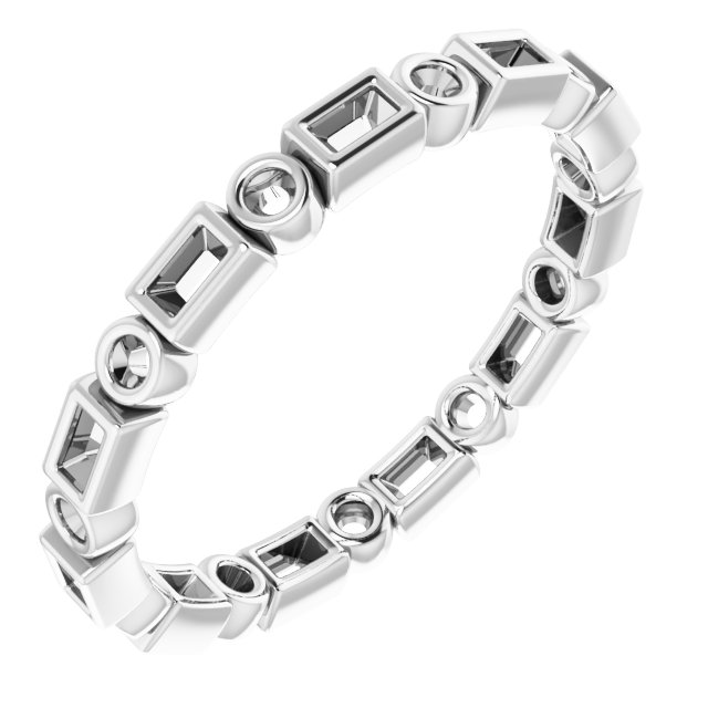 14K White .25 CTW Diamond Eternity Band Ref 14032738