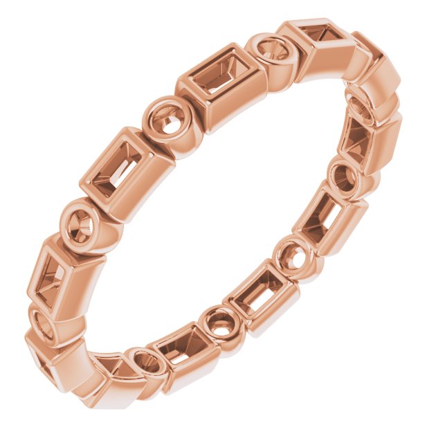 14K Rose .20 CTW Diamond Eternity Band Ref 14532909