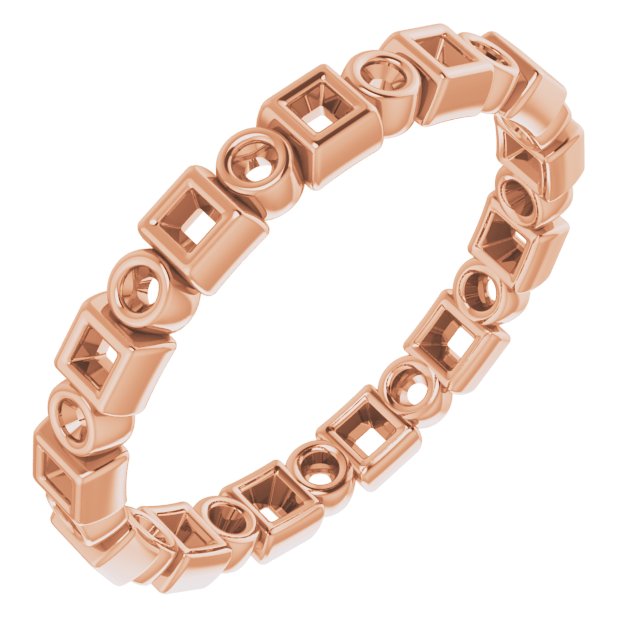 14K Rose .25 CTW Diamond Eternity Band Ref 14032713