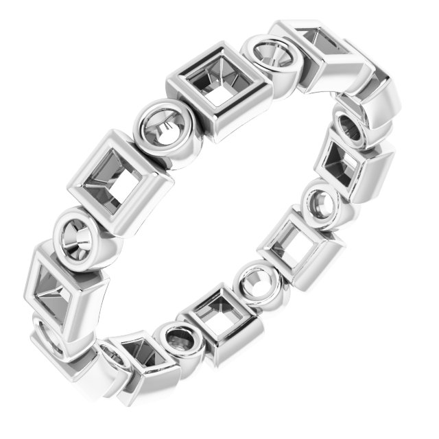 Bezel-Set Eternity Band