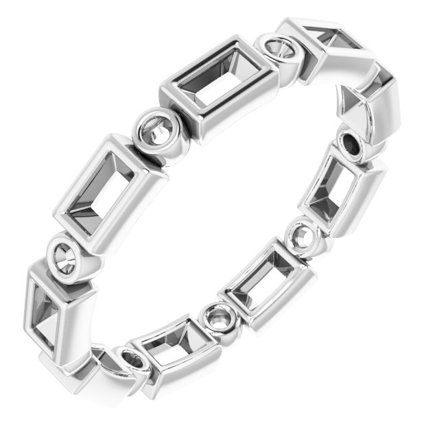 14K White .375 CTW Diamond Eternity Band Ref 14533083