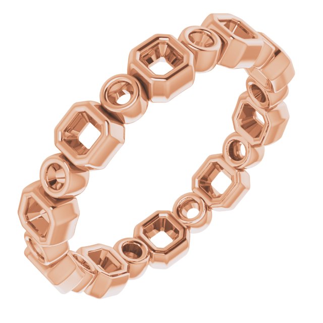 14K Rose .625 CTW Diamond Eternity Band Ref 14598557