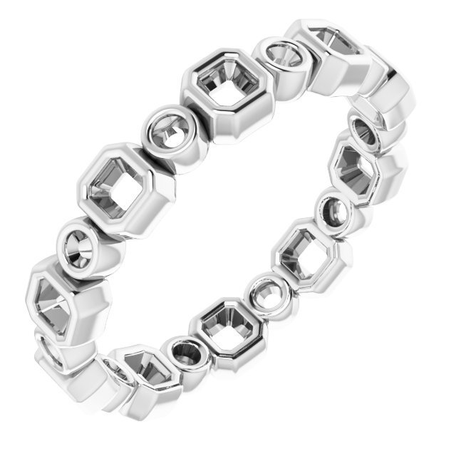 14K White .625 CTW Diamond Eternity Band Ref 14598558