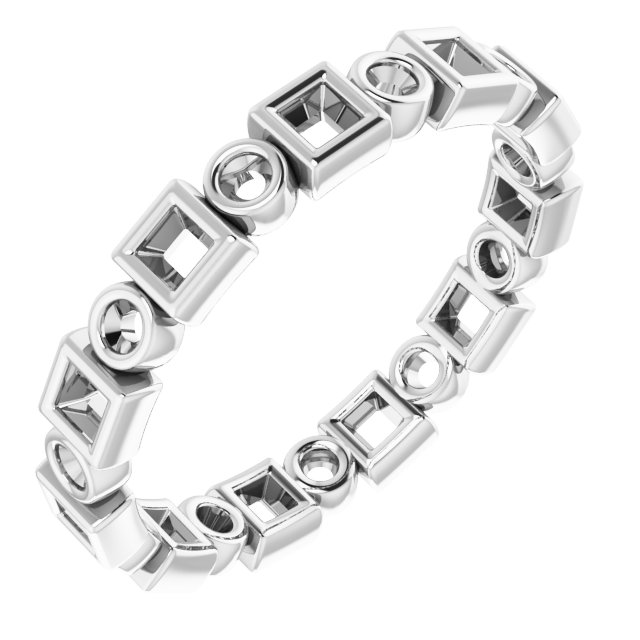 14K White .50 CTW Diamond Eternity Band Ref 14598822