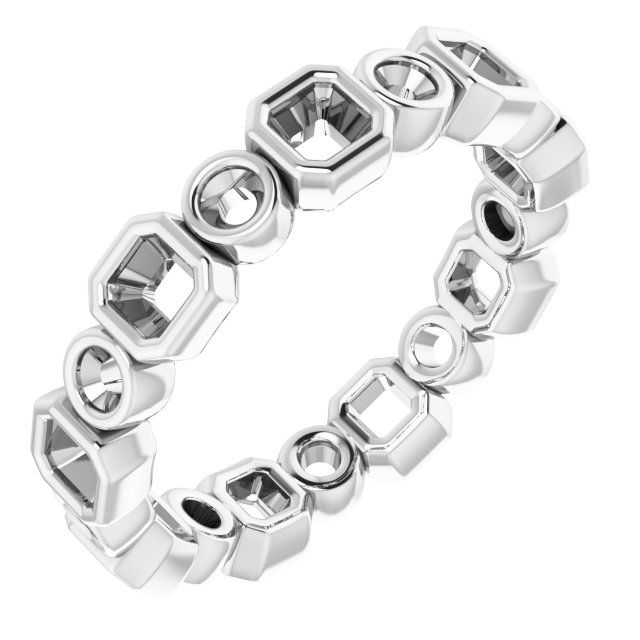 14K White 1.167 CTW Diamond Eternity Band Ref 14598562