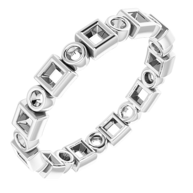 Bezel-Set Eternity Band