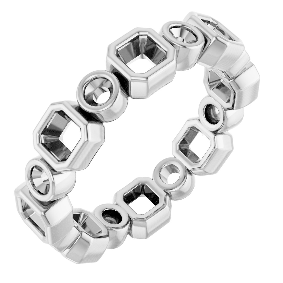 Bezel-Set Eternity Band