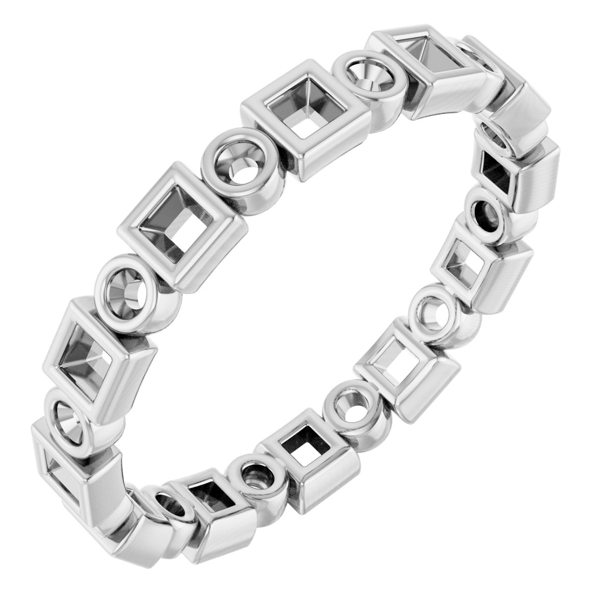 Bezel-Set Eternity Band