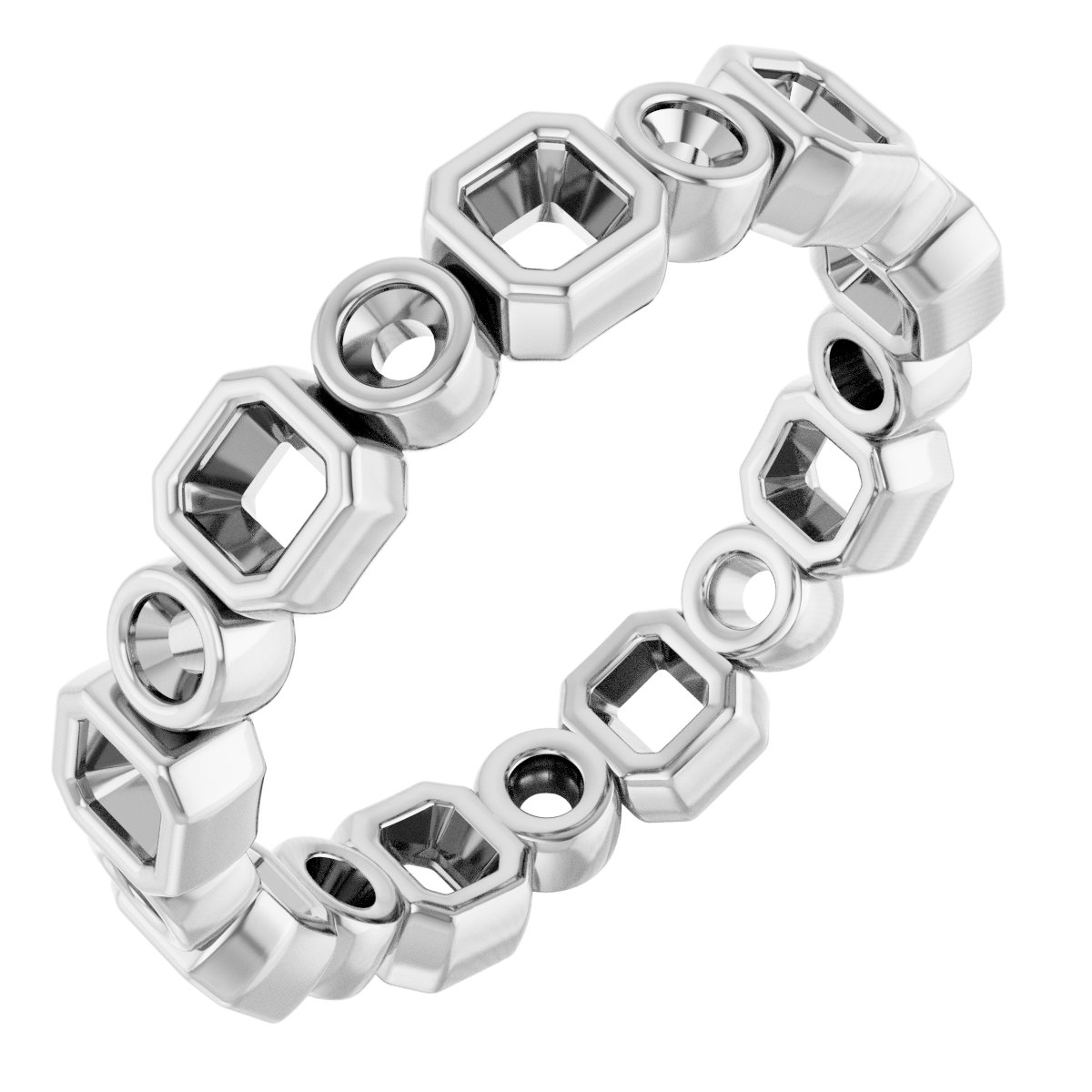 Bezel-Set Eternity Band