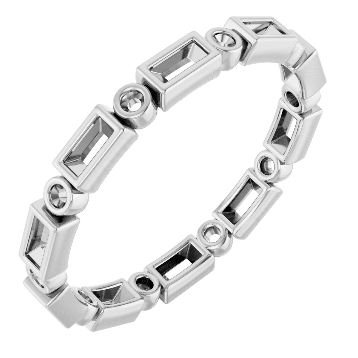 Bezel-Set Eternity Band