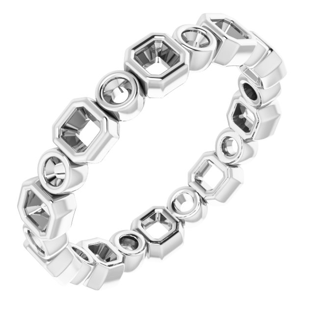 14K White 1.167 CTW Diamond Eternity Band Ref 14032686