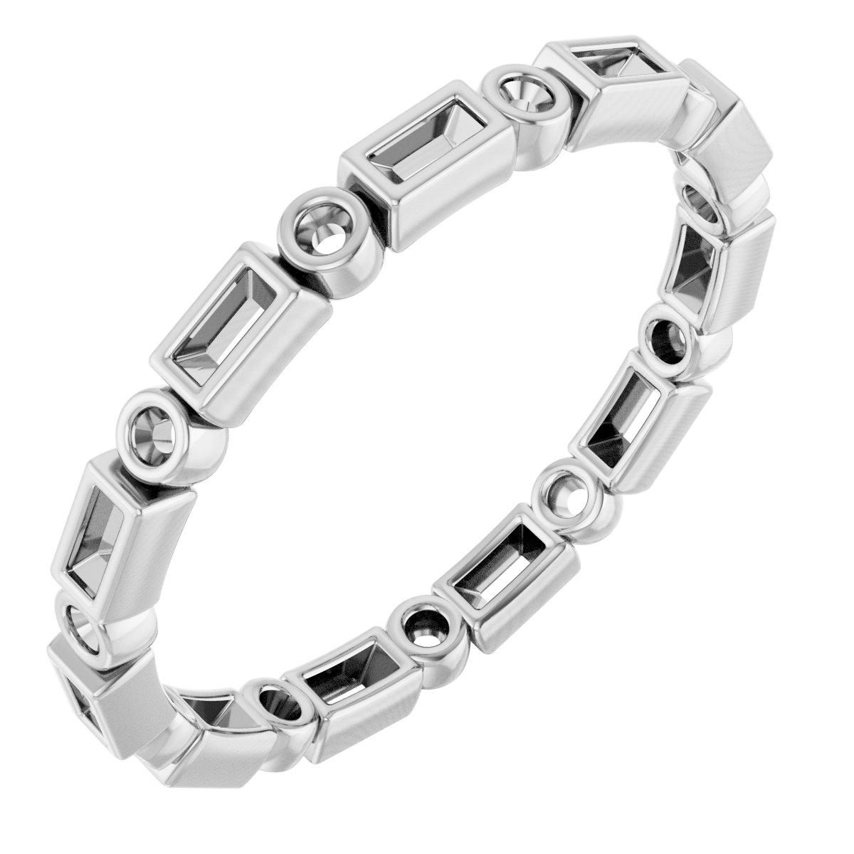 Bezel-Set Eternity Band