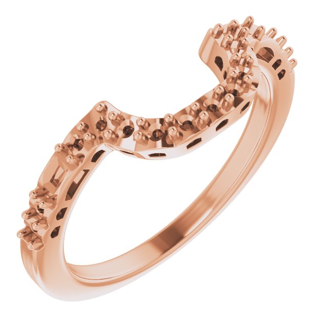 14K Rose 1/3 CTW Diamond Band  