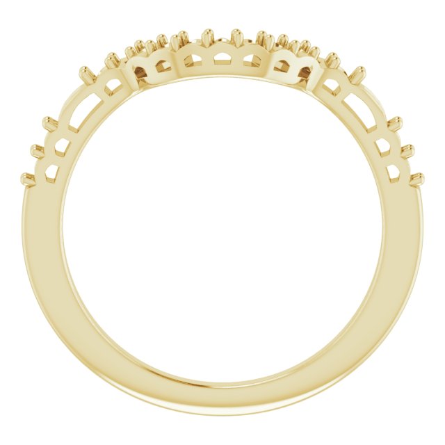 14K Yellow 1/4 CTW Diamond Band  