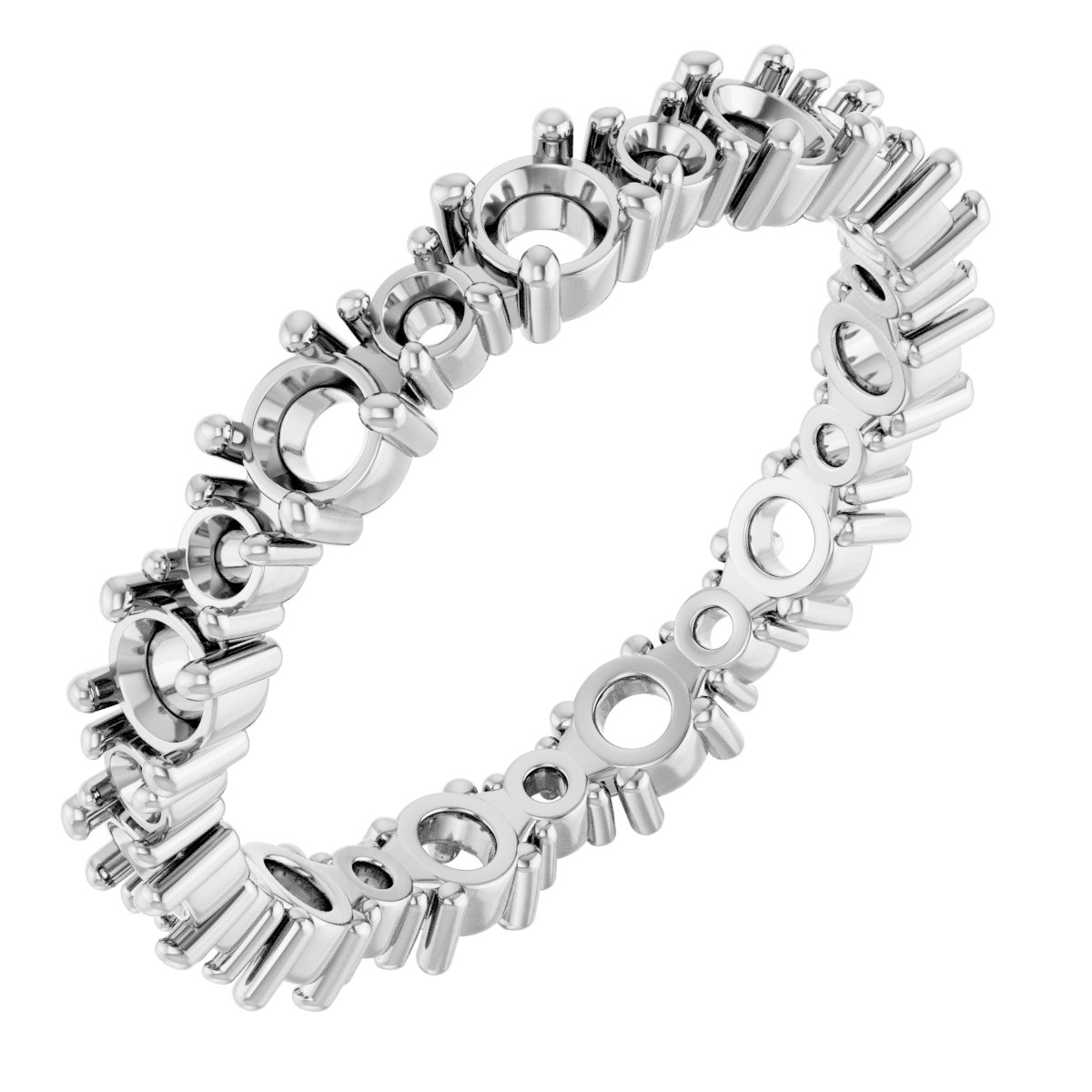 Accented Eternity Band