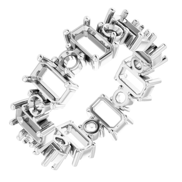 Accented Eternity Band