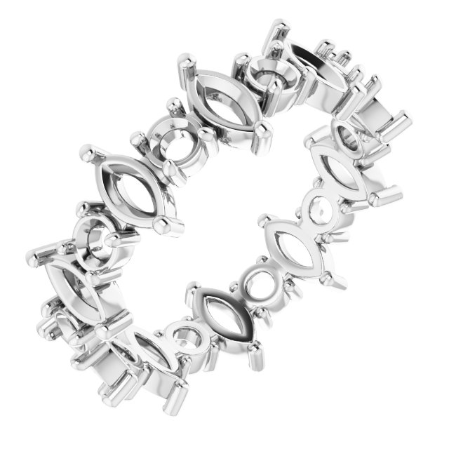 Accented Eternity Band