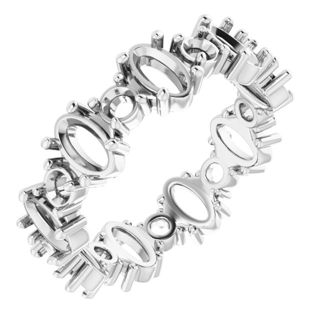 Accented Eternity Band