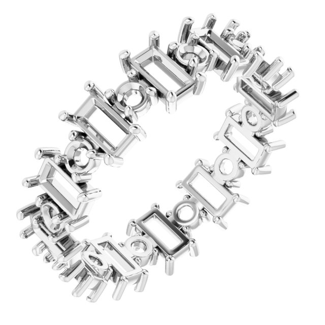 Accented Eternity Band