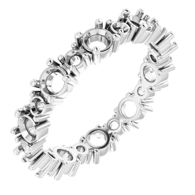 Accented Eternity Band