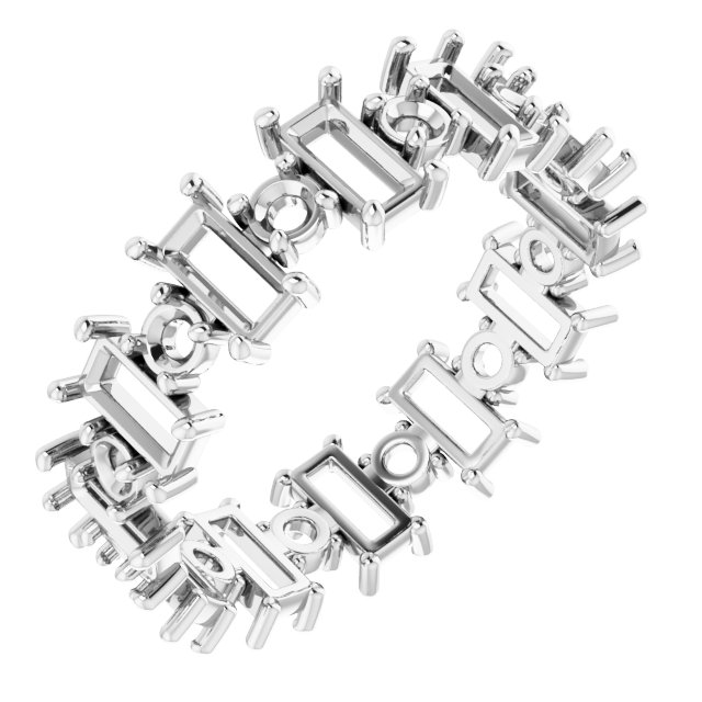 Accented Eternity Band